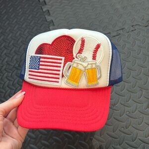 Baseball trucker hat